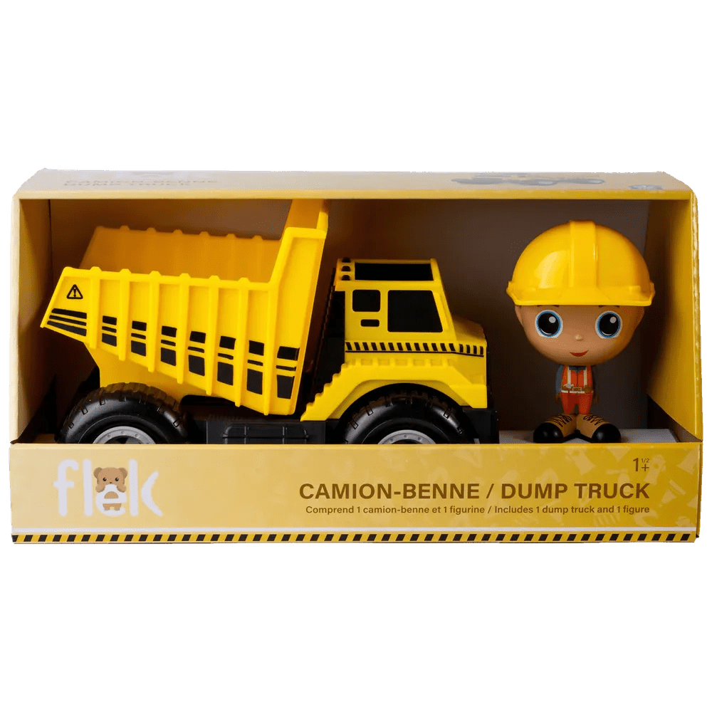Camion Benne avec Figurine – 3 personnages au choix - Véhicules de jeu - Boutique LeoLudo - Flek