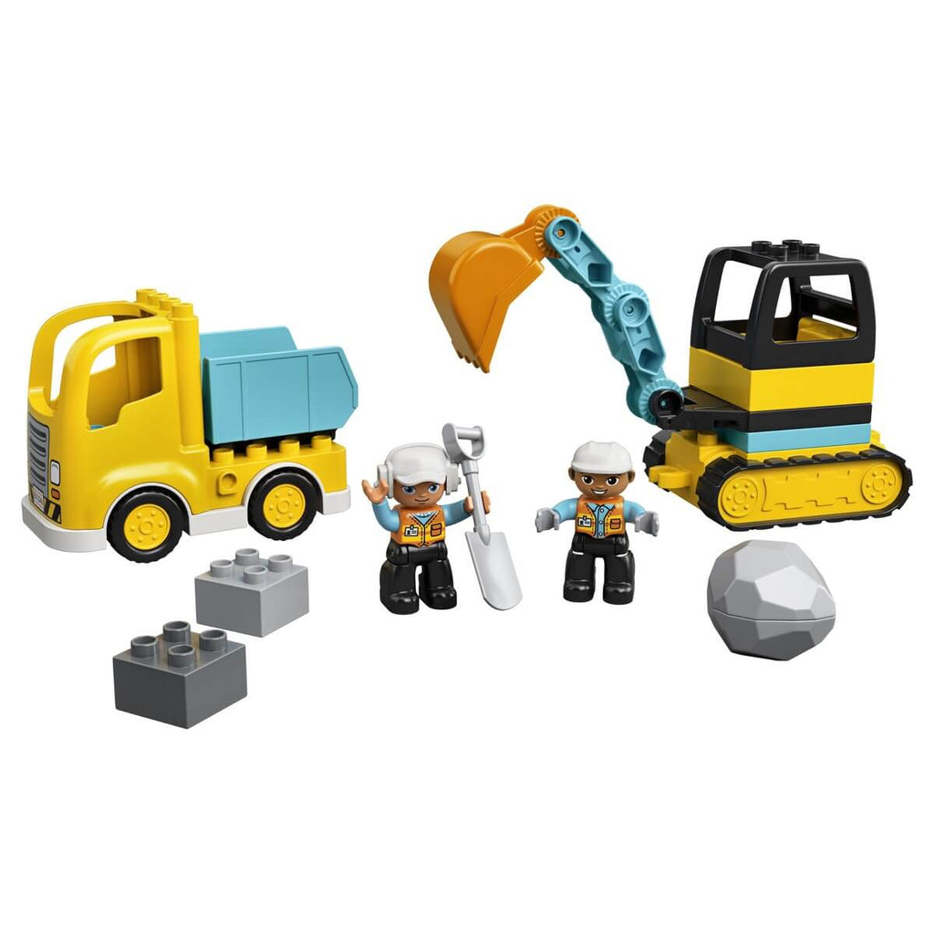 Camion-benne et pelle mécanique (20 pcs.)-LEGO-Boutique LeoLudo