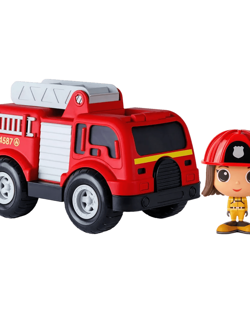 Camion de pompier avec Figurine – 3 personnages au choix - Véhicules de jeu - Boutique LeoLudo - Flek
