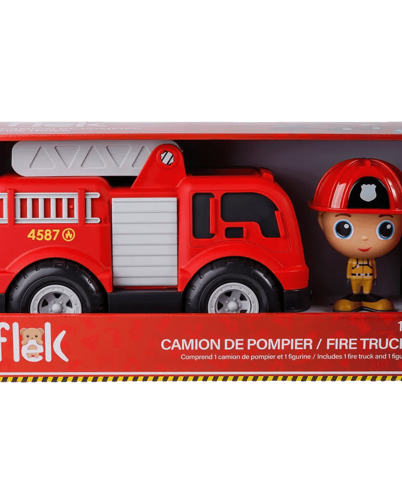 Camion de pompier avec Figurine – 3 personnages au choix - Véhicules de jeu - Boutique LeoLudo - Flek
