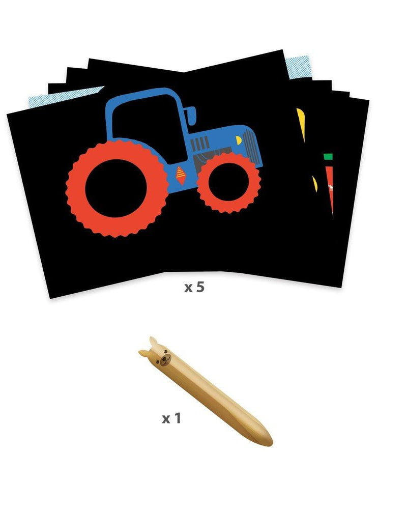 Cartes à gratter - Véhicules à découvrir - Art & bricolage - Boutique LeoLudo - Djeco