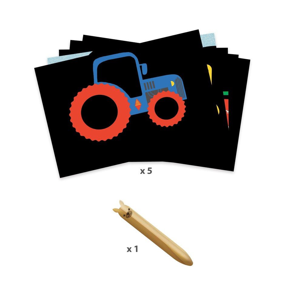 Cartes à gratter - Véhicules à découvrir - Art & bricolage - Boutique LeoLudo - Djeco