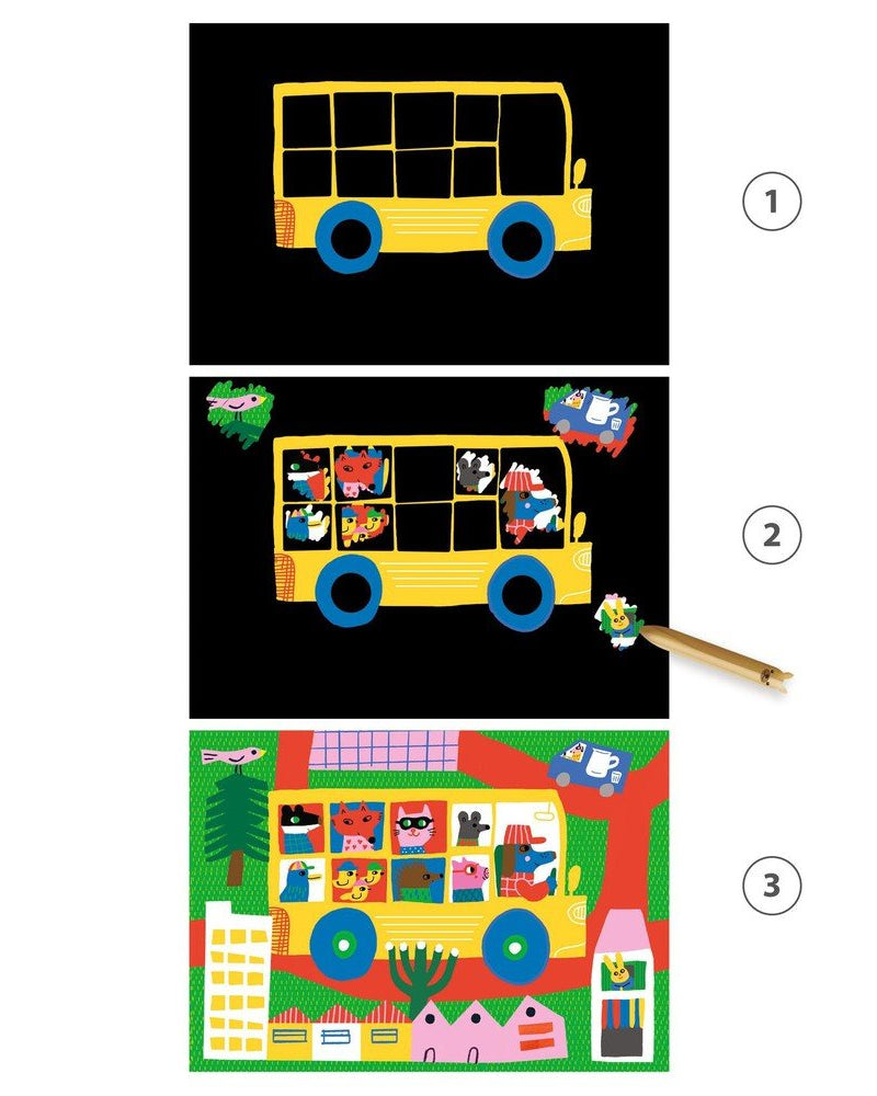 Cartes à gratter - Véhicules à découvrir - Art & bricolage - Boutique LeoLudo - Djeco