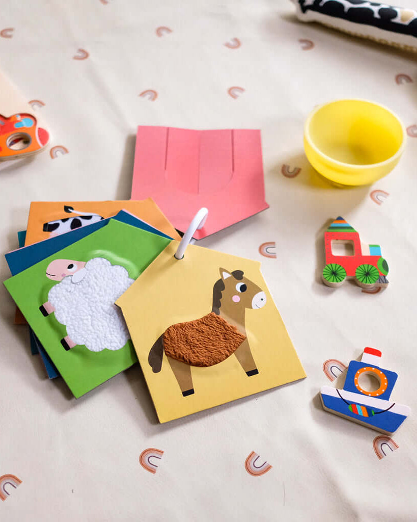 Cartes tactiles d'éveil - Ferme - Jouets d'éveil - Boutique LeoLudo - Janod
