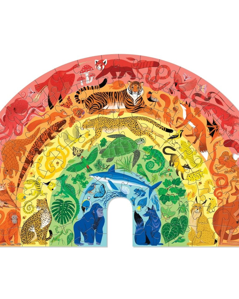 Casse-tête - Animaux arc-en-ciel (100 pcs) -Casse-têtes- Boutique LeoLudo-Crocodile Creek