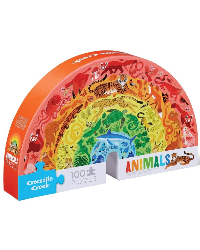 Casse-tête - Animaux arc-en-ciel (100 pcs) -Casse-têtes- Boutique LeoLudo-Crocodile Creek