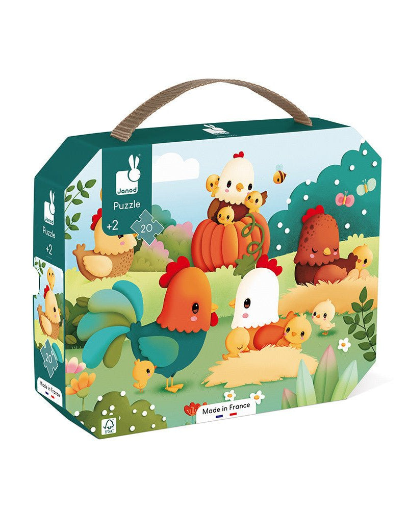 Casse - tête - Bienvenue à la basse - cour (20 pcs) - Casse - têtes - Boutique LeoLudo - Janod
