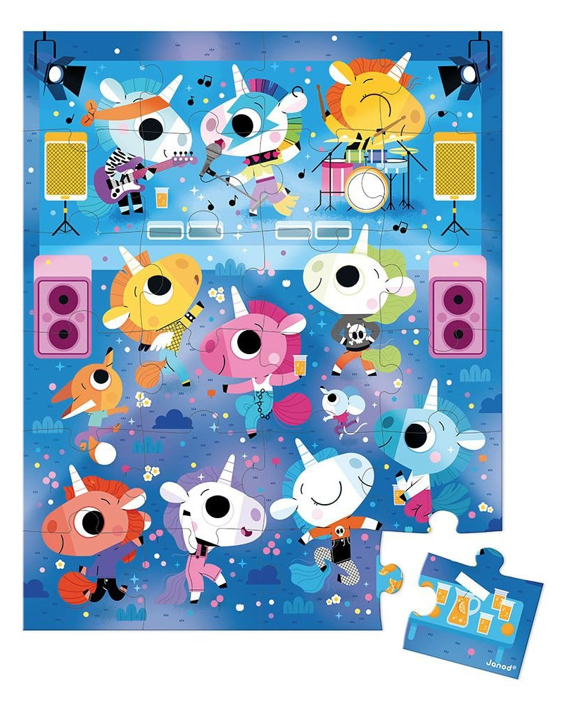 Casse - tête - Concert Rock de licornes (24 pcs) - Casse - têtes - Boutique LeoLudo - Janod