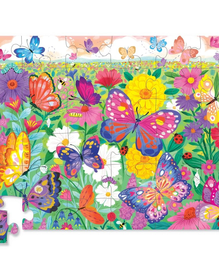 Casse - tête de plancher - Jardin des papillons (36 pièces) - Casse - têtes - Boutique LeoLudo - Crocodile Creek