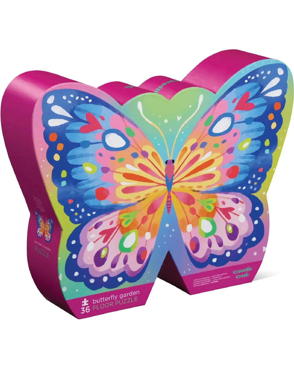 Casse - tête de plancher - Jardin des papillons (36 pièces) - Casse - têtes - Boutique LeoLudo - Crocodile Creek
