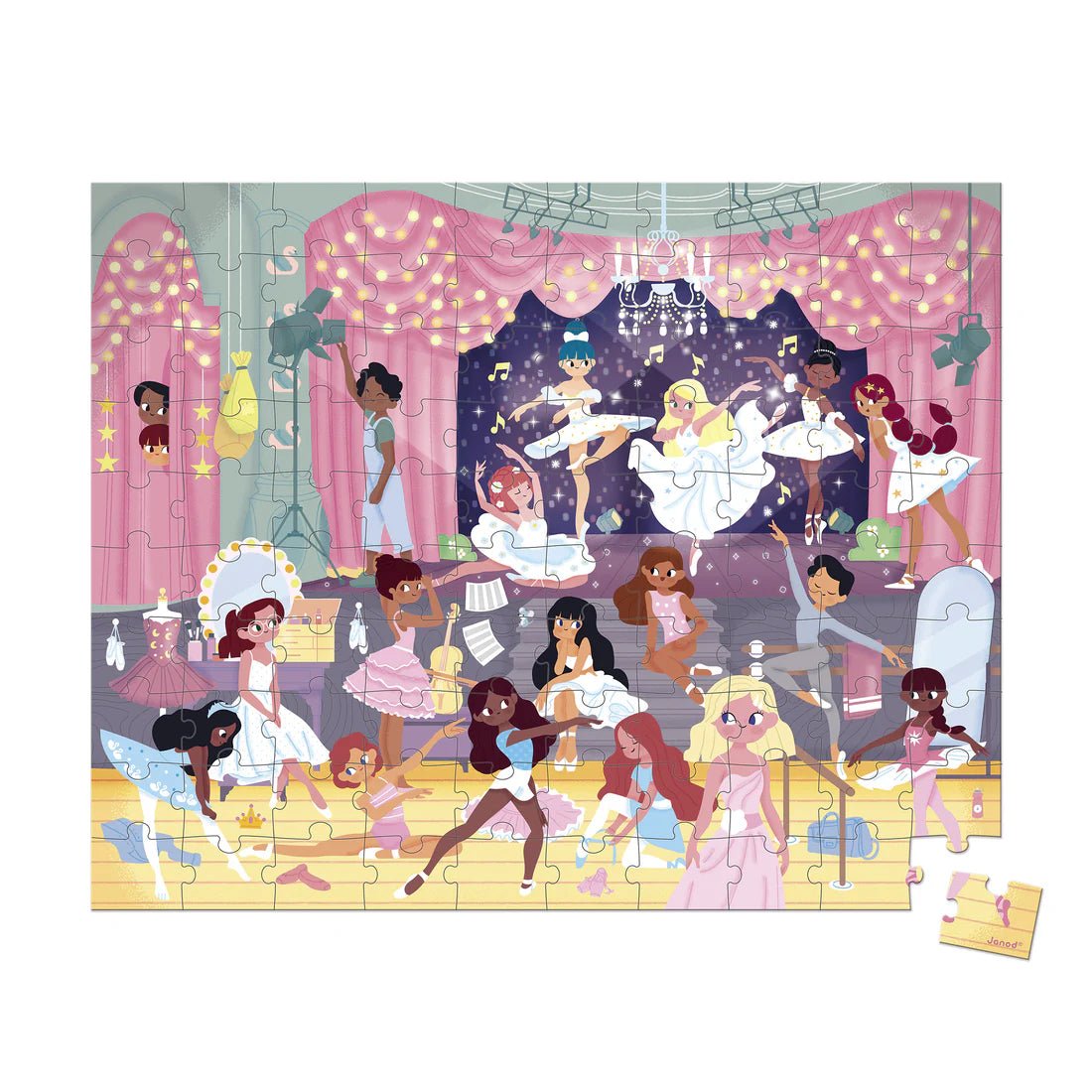 Casse - tête - École de danse (100 pcs) - Casse - têtes - Boutique LeoLudo - Janod
