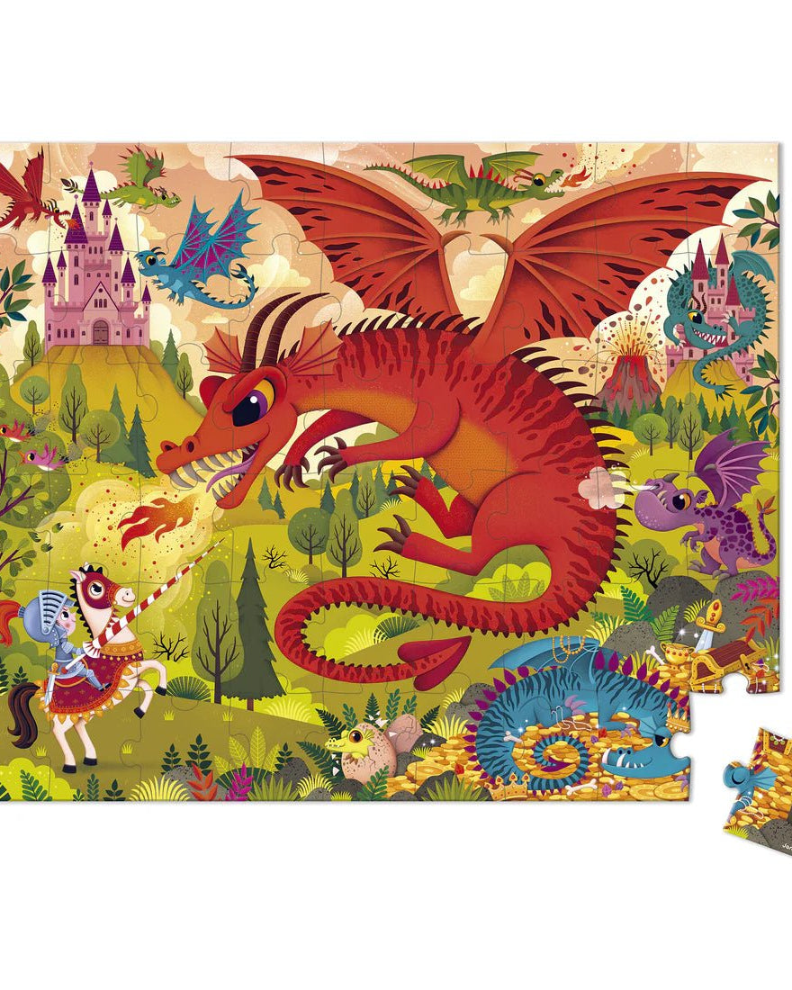 Casse - tête - Le royaume des dragons (54 pcs) - Casse - têtes - Boutique LeoLudo - Janod
