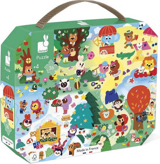 Casse - tête - Les quatre saisons (36 pcs) - Casse - têtes - Boutique LeoLudo - Janod