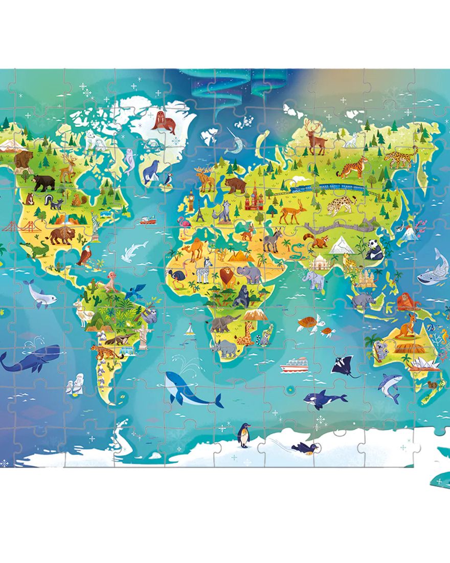 Casse - tête - Monde (100 pcs) - Casse - têtes - Boutique LeoLudo - Janod
