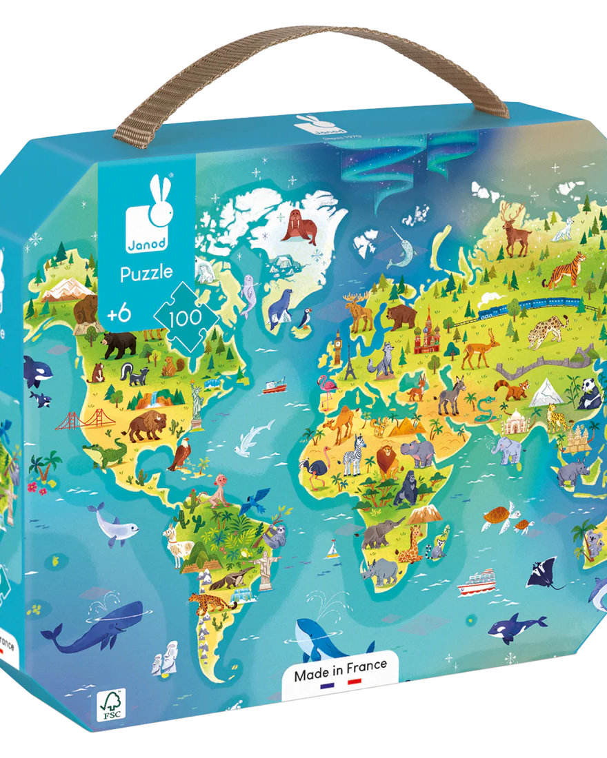 Casse - tête - Monde (100 pcs) - Casse - têtes - Boutique LeoLudo - Janod