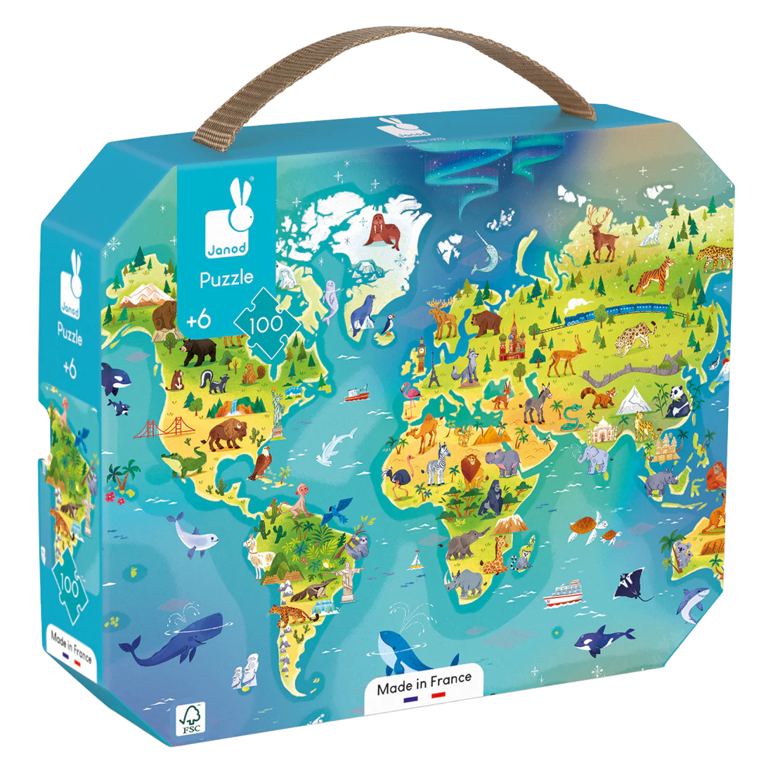 Casse - tête - Monde (100 pcs) - Casse - têtes - Boutique LeoLudo - Janod