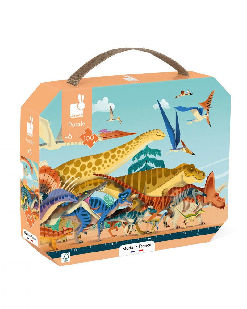 Casse - tête panoramique Dino (100 pcs) - Casse - têtes - Boutique LeoLudo - Janod