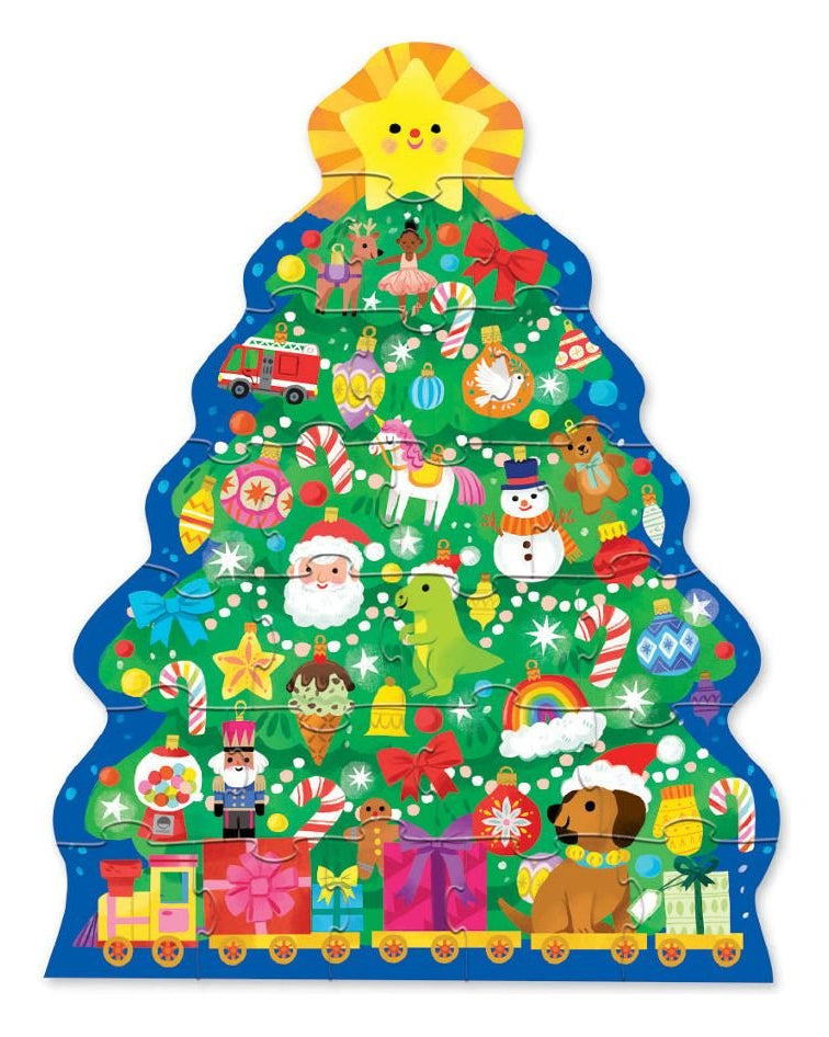 Casse-tête Sapin de Noël (24 pcs) -Casse-têtes- Boutique LeoLudo-Crocodile Creek