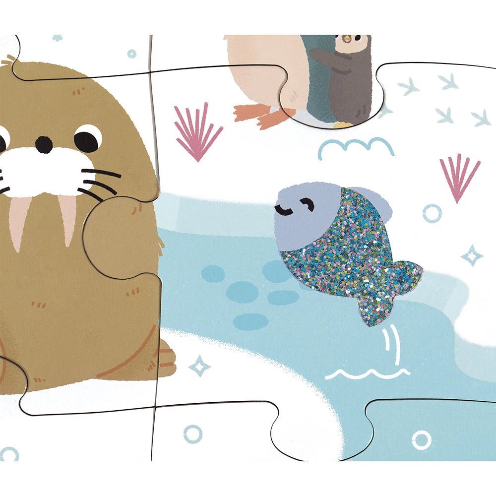 Casse - tête tactile - Animaux Polaires (20 pcs) - Casse - têtes - Boutique LeoLudo - Janod