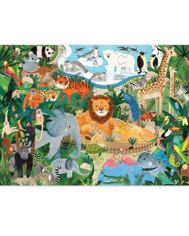Casse - tête Zoo (24 pcs) - Casse - têtes - Boutique LeoLudo - Crocodile Creek
