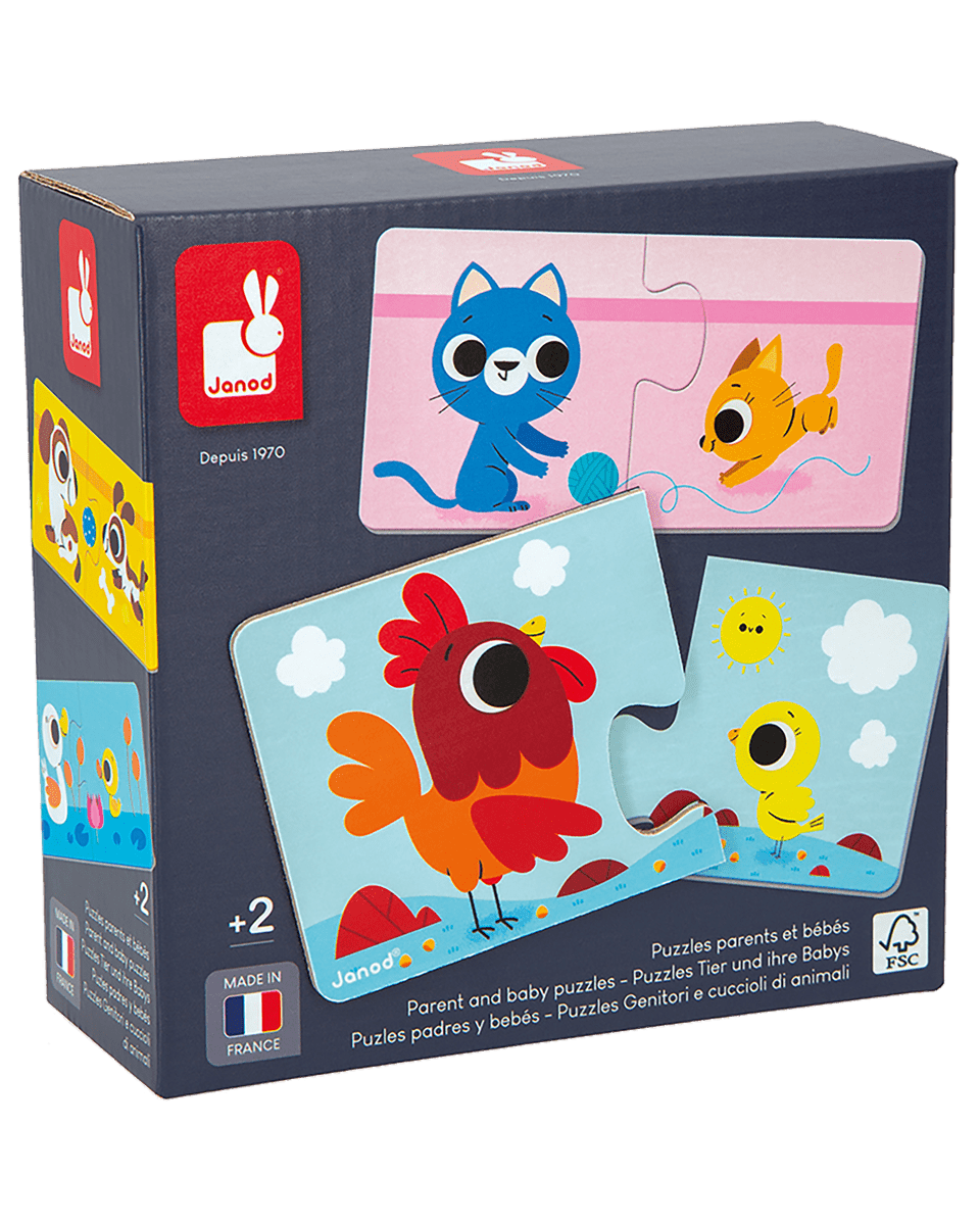 Casse - têtes Les animaux et leurs petits - Casse - têtes - Boutique LeoLudo - Janod