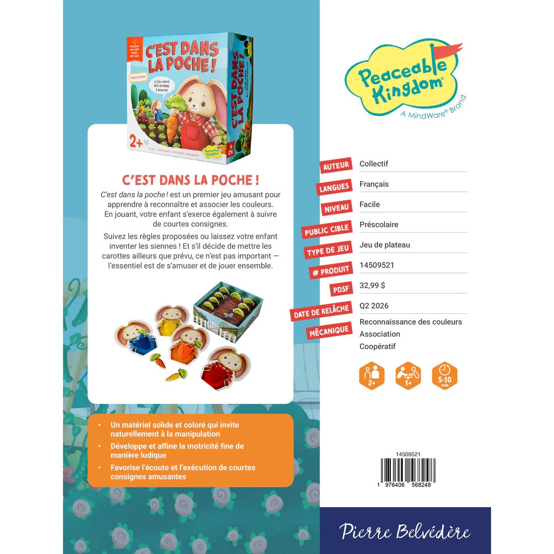 C'est dans la poche - Jeux de société - Boutique LeoLudo - Peaceable Kingdom