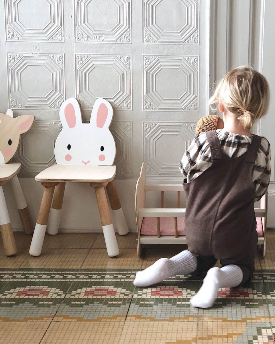 Chaise en bois Lapin de la forêt - Meubles - Boutique LeoLudo - Tender Leaf Toys
