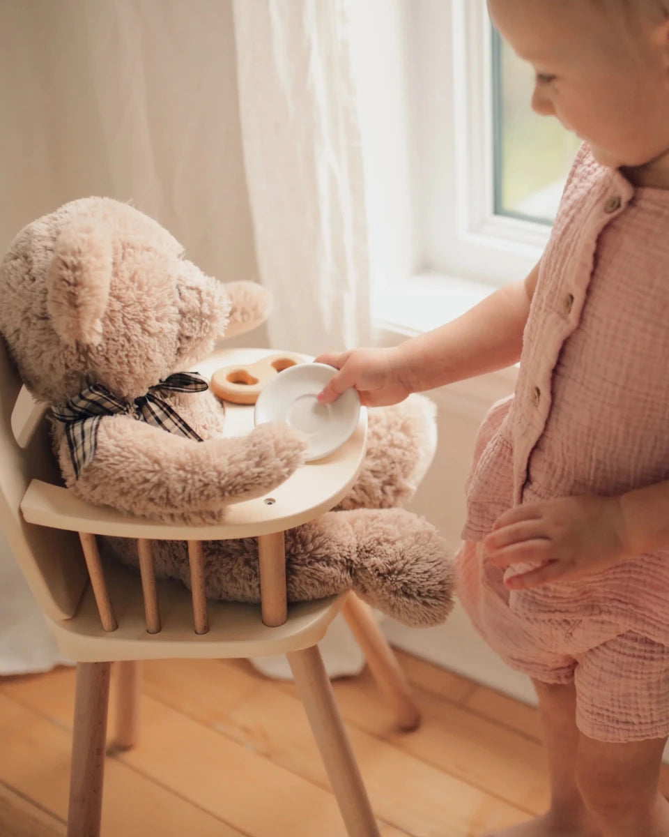 Chaise haute pour poupée en bois – Kinderfeets - Accessoires poupée - Boutique LeoLudo - Kinderfeets