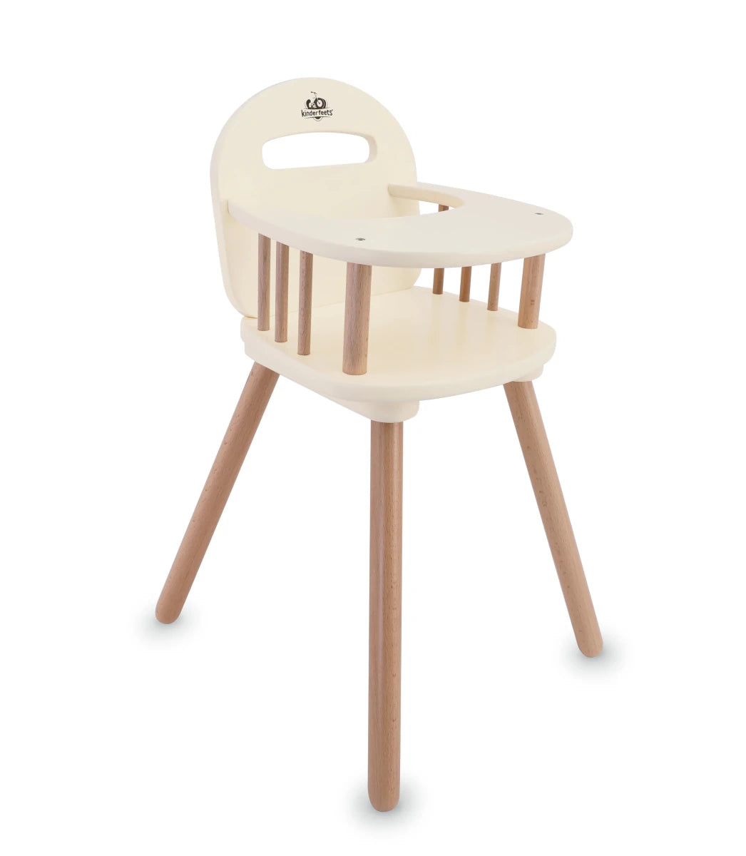 Chaise haute pour poupée en bois – Kinderfeets - Accessoires poupée - Boutique LeoLudo - Kinderfeets