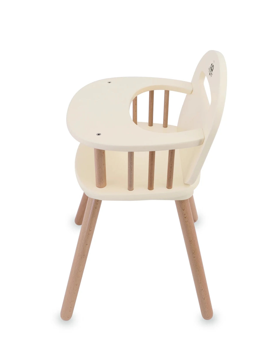 Chaise haute pour poupée en bois – Kinderfeets - Accessoires poupée - Boutique LeoLudo - Kinderfeets