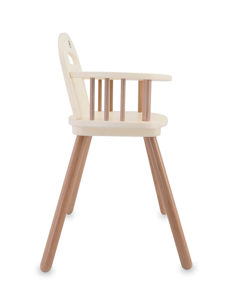 Chaise haute pour poupée en bois – Kinderfeets - Accessoires poupée - Boutique LeoLudo - Kinderfeets