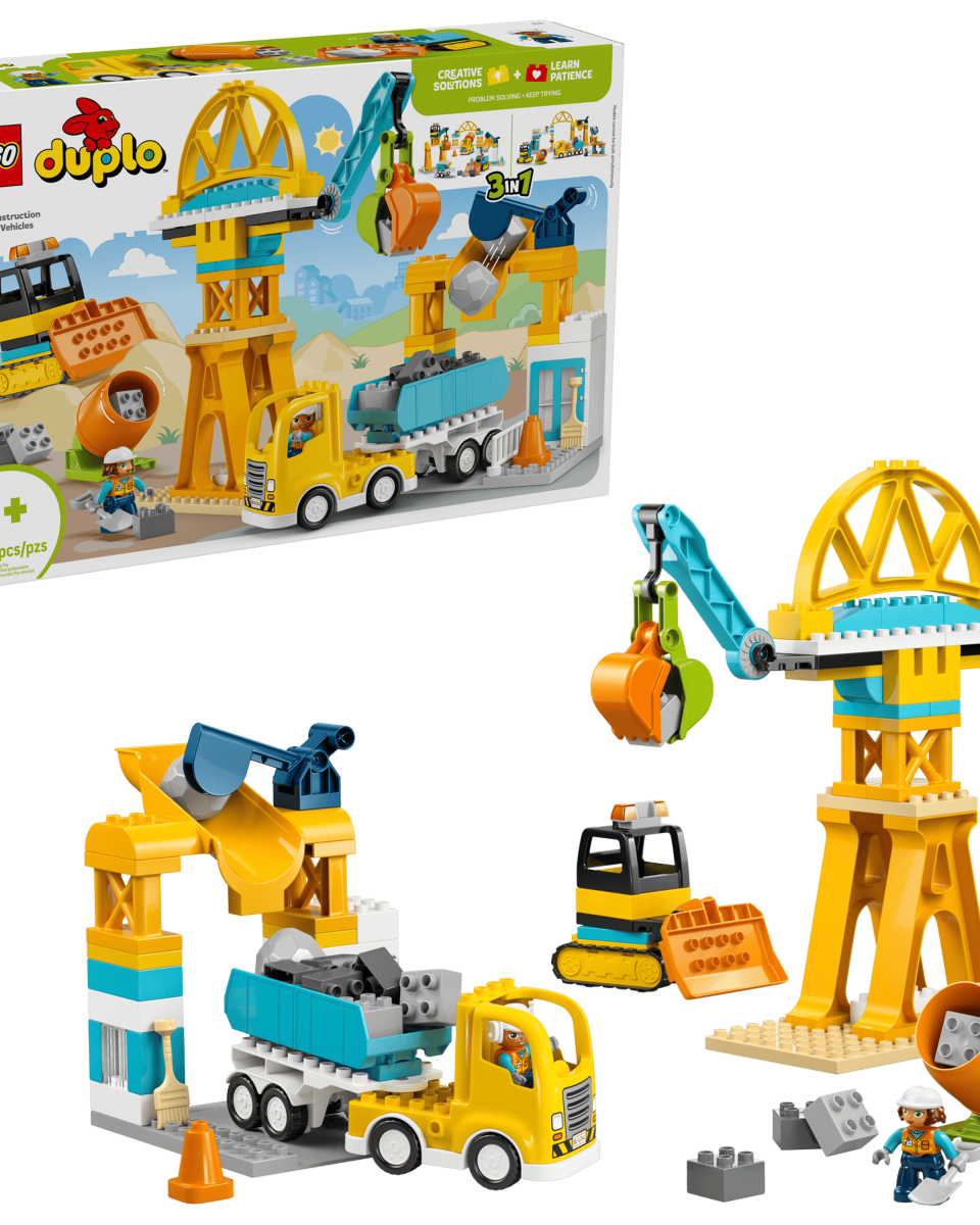 Chantier de construction et véhicules 3 - en - 1 – LEGO DUPLO (84 pcs) - Ensembles de jeu - Boutique LeoLudo - LEGO