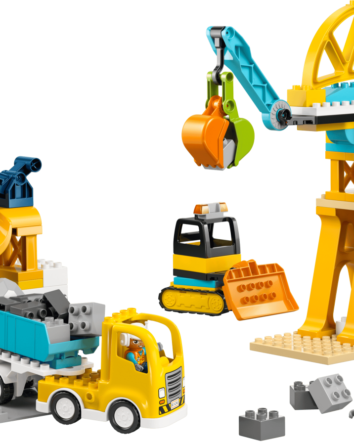 Chantier de construction et véhicules 3 - en - 1 – LEGO DUPLO (84 pcs) - Ensembles de jeu - Boutique LeoLudo - LEGO