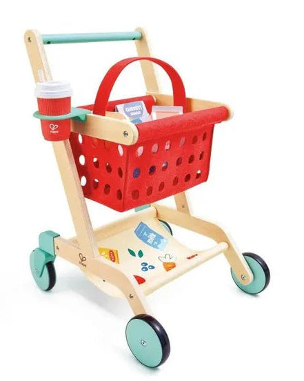 Chariot d’épicerie en bois - Jouets d'imitation - Boutique LeoLudo - Hape