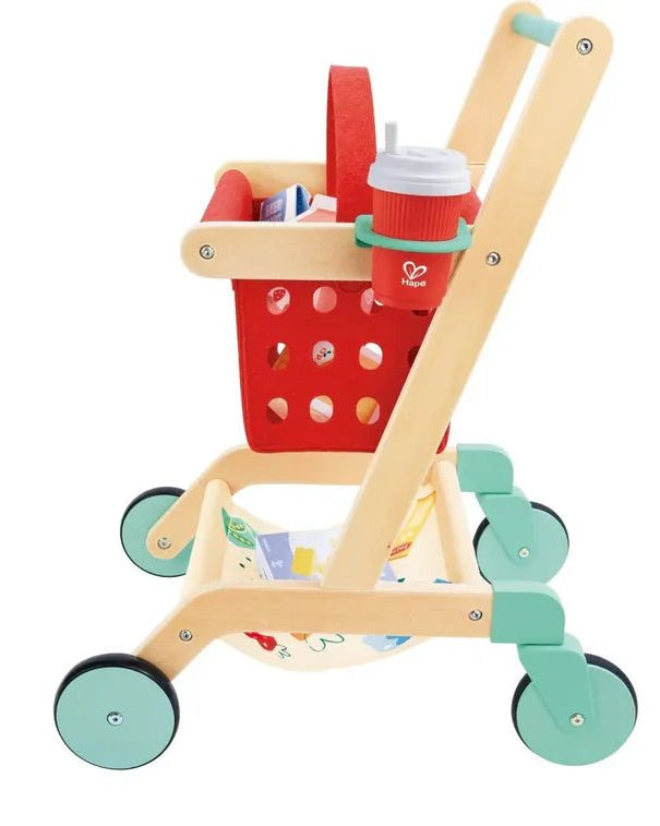 Chariot d’épicerie en bois - Jouets d'imitation - Boutique LeoLudo - Hape
