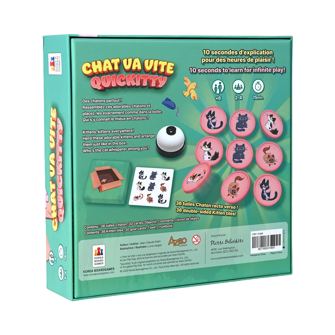Chat Va Vite! -Jeux de société- Boutique LeoLudo-Korea Board Games