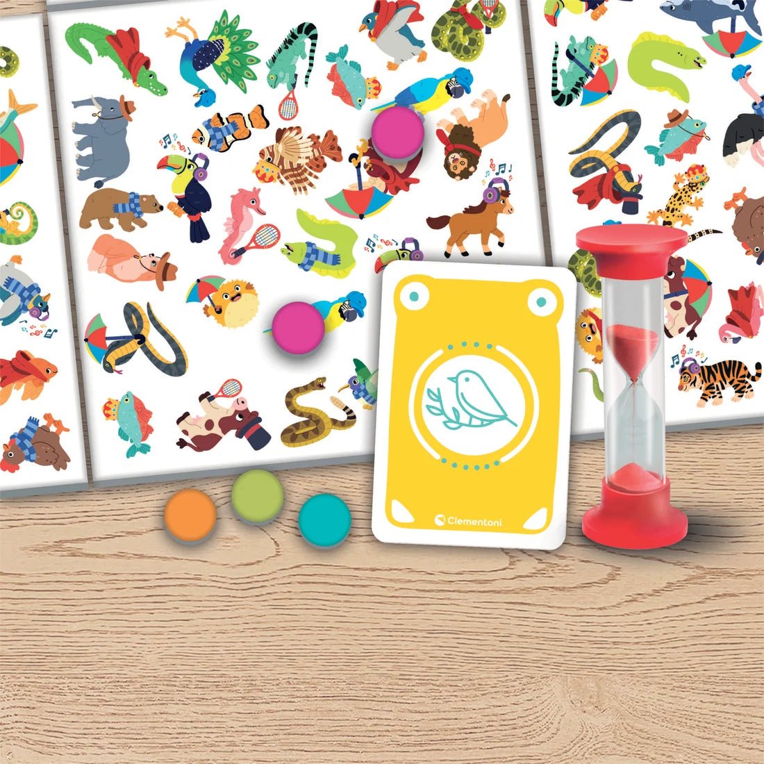 Cherche et trouve - Animaux -Jeux de société- Boutique LeoLudo-Clementoni
