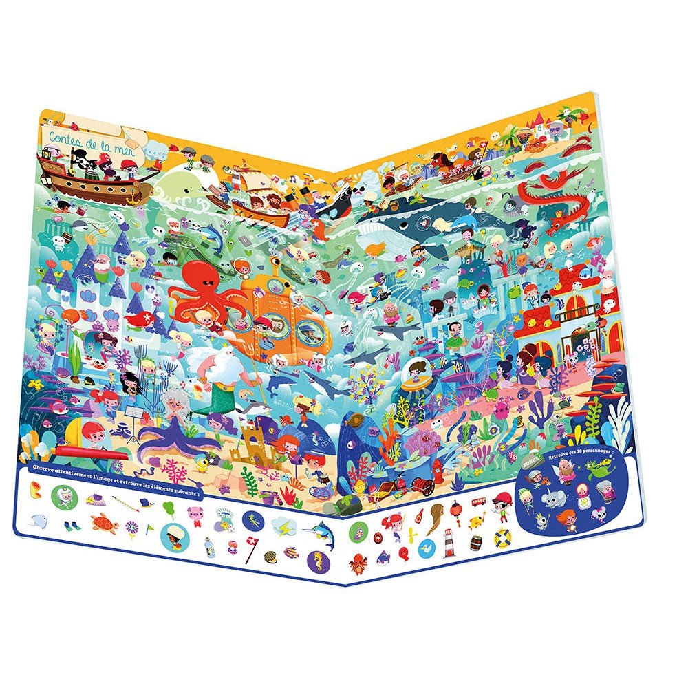 Cherche et trouve géant - Au pays des contes - Livres - Boutique LeoLudo - Auzou