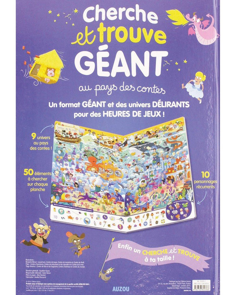 Cherche et trouve géant - Au pays des contes - Livres - Boutique LeoLudo - Auzou