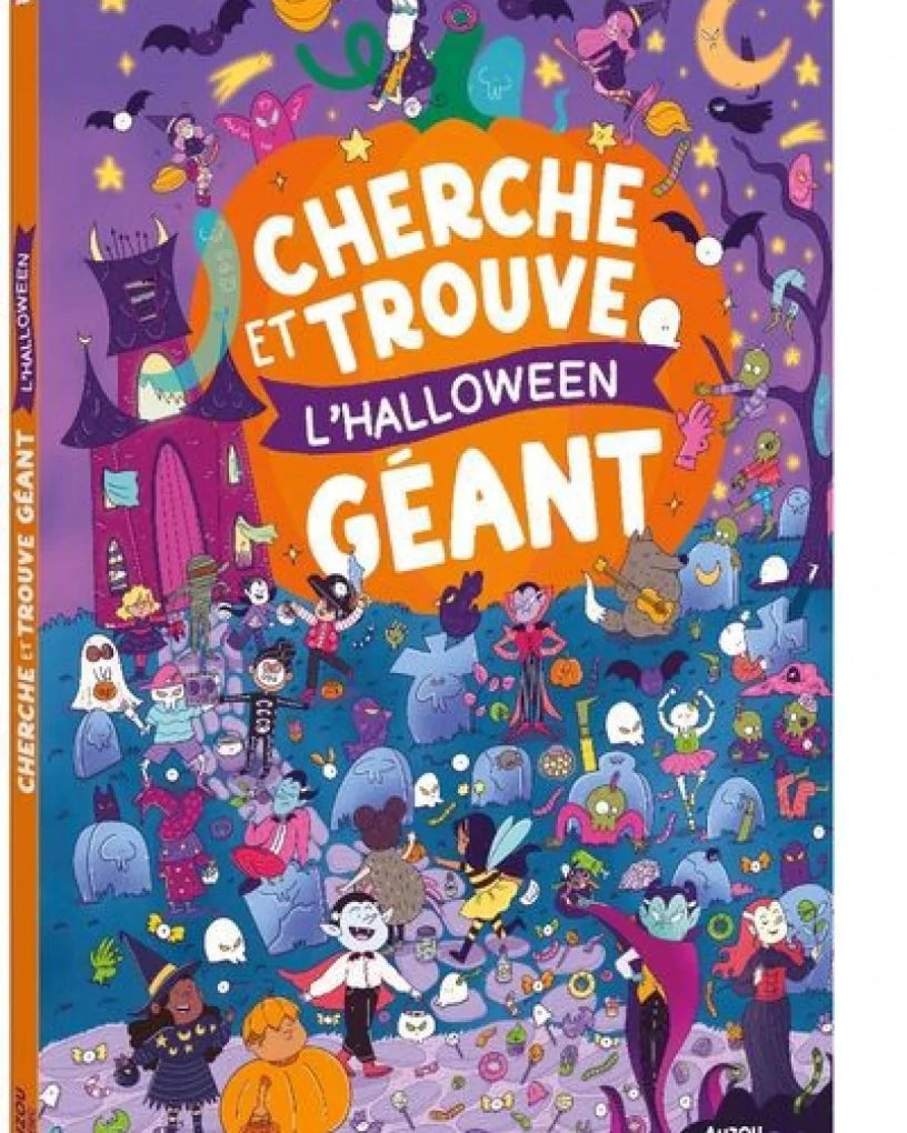 Cherche et trouve géant – L’Halloween -Livres d'éveil- Boutique LeoLudo-Auzou