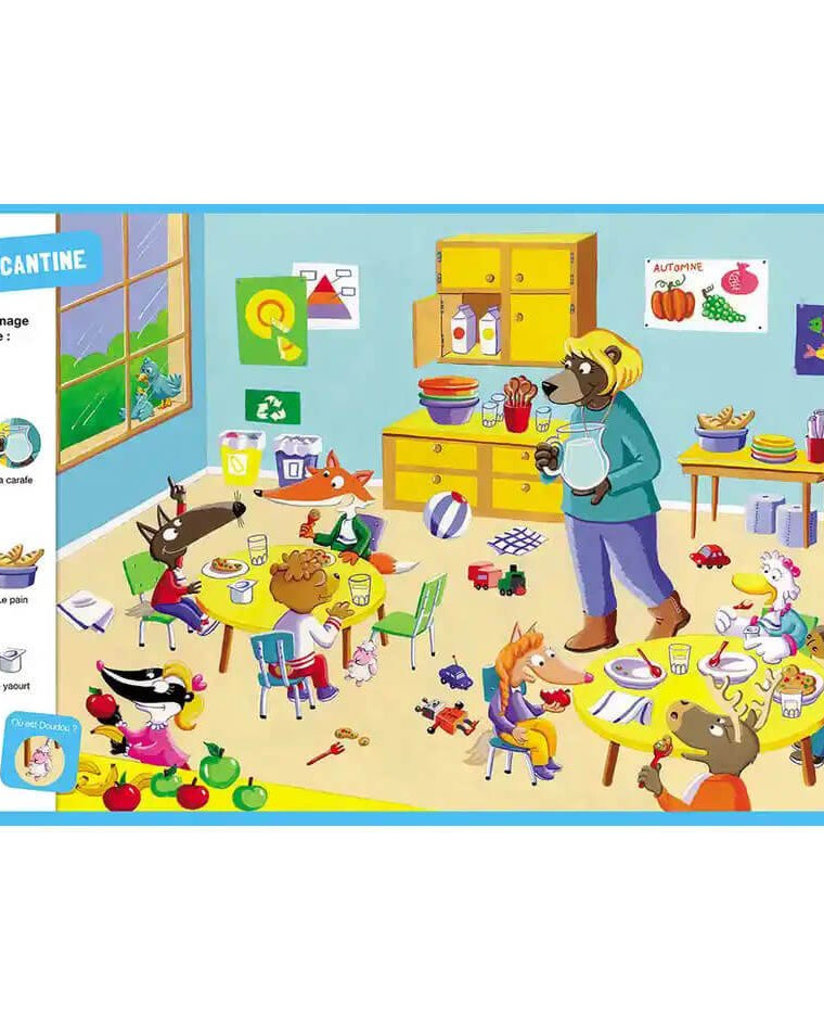 Cherche et trouve P'tit Loup - Vive l'école! - Livres - Boutique LeoLudo - Auzou