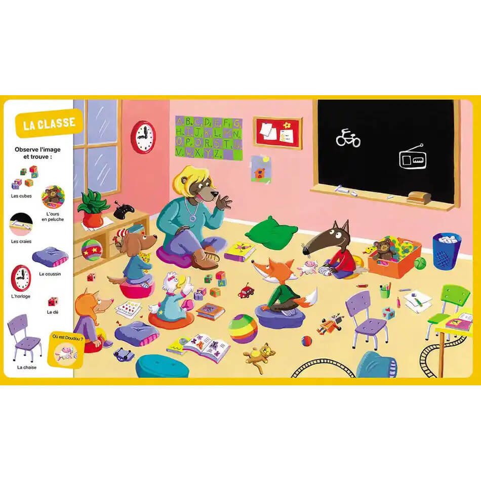 Cherche et trouve P'tit Loup - Vive l'école! - Livres - Boutique LeoLudo - Auzou