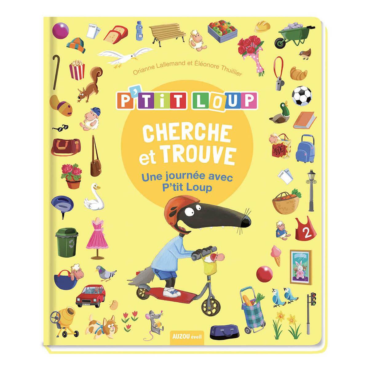 Cherche et trouve: une journée avec P'tit Loup-Auzou-Boutique LeoLudo