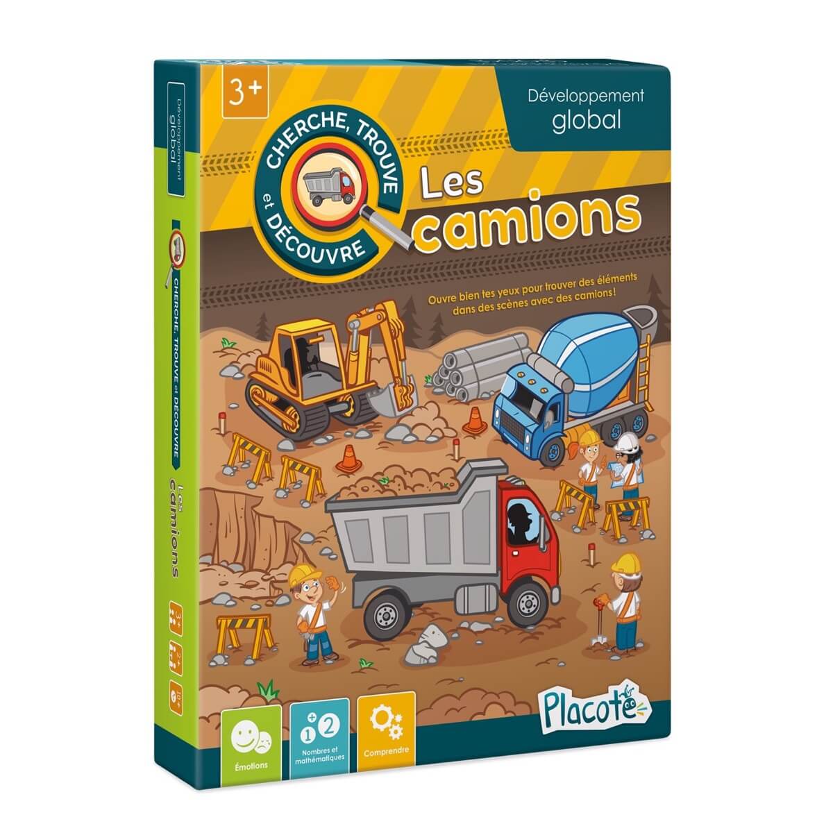 Cherche, trouve et découvre : les camions - Jeux de société - Boutique LeoLudo - Placote