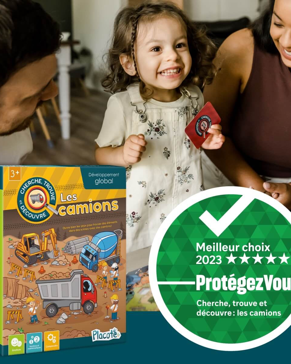 Cherche, trouve et découvre : les camions - Jeux de société - Boutique LeoLudo - Placote