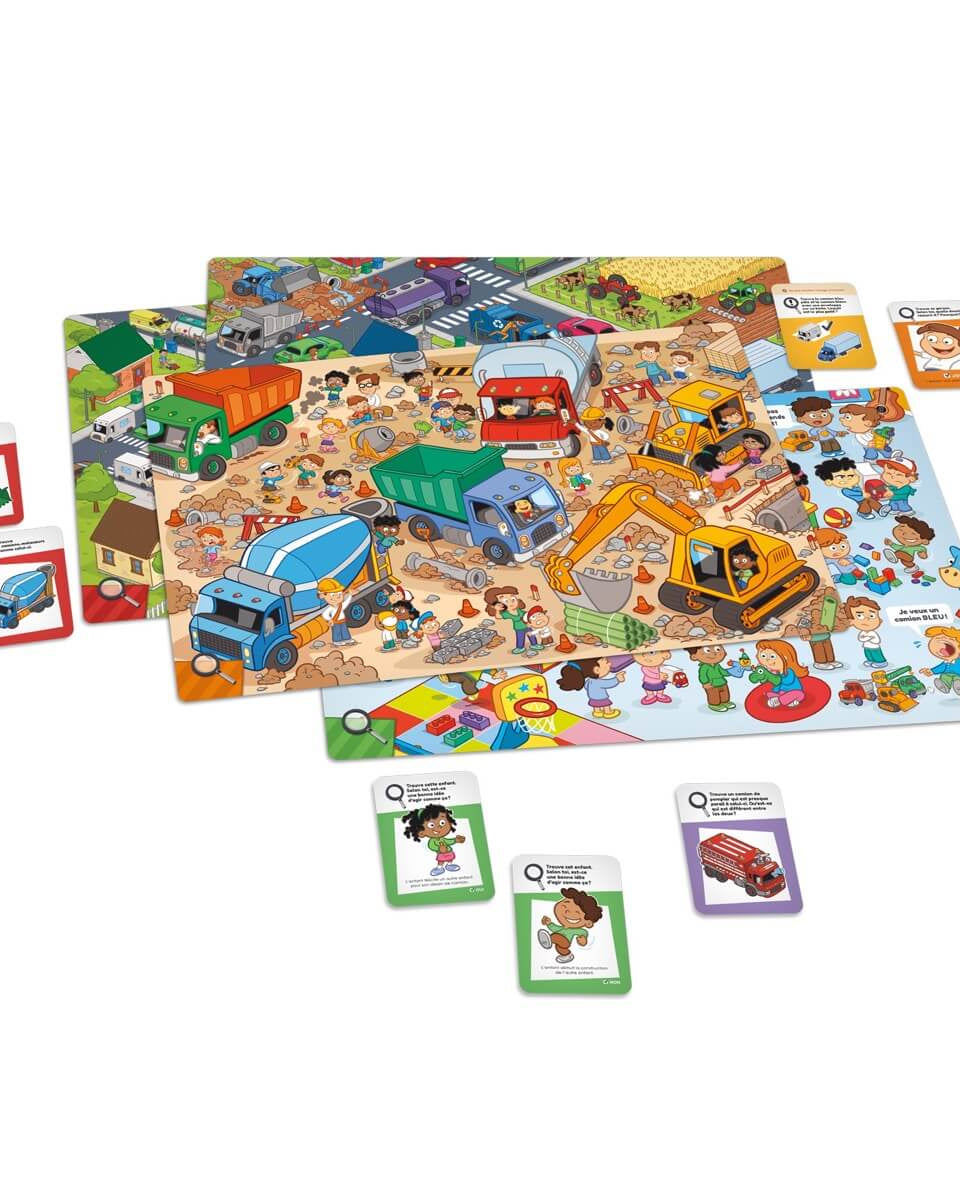 Cherche, trouve et découvre : les camions - Jeux de société - Boutique LeoLudo - Placote