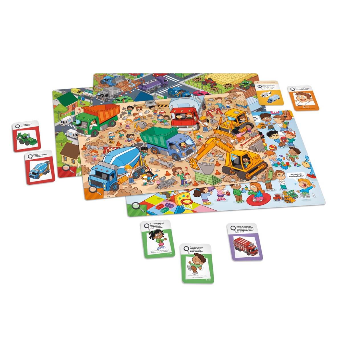 Cherche, trouve et découvre : les camions - Jeux de société - Boutique LeoLudo - Placote