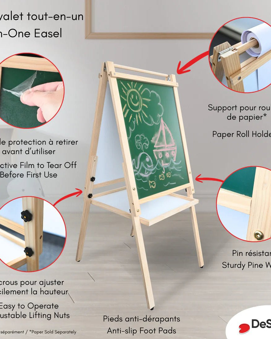 Chevalet pour enfant tout - en - un - Art & bricolage - Boutique LeoLudo - DeSerres