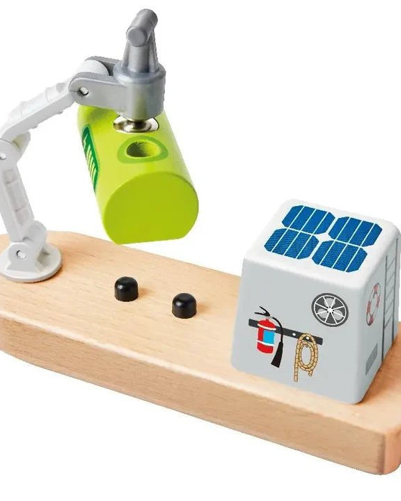Circuit de train écologique avec boîte de rangement - Ensembles de jeu - Boutique LeoLudo - Hape
