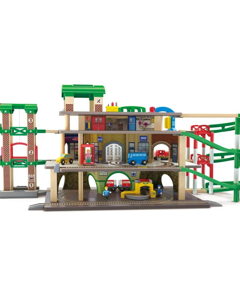 Circuit de train multi - niveaux – Ville interactive - Ensembles de jeu - Boutique LeoLudo - Hape